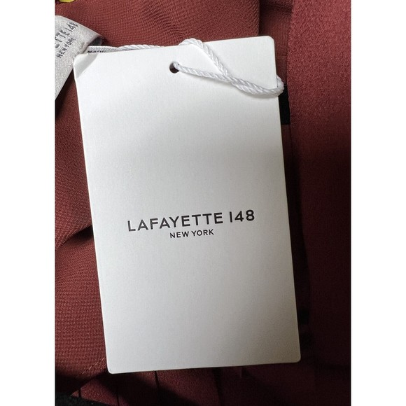 Lafayette 148 New York Sandrine Dress Winter Rose Women's Size Small - Picture 11 of 12